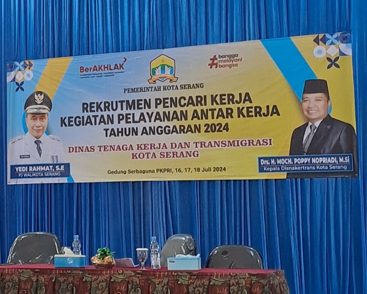 Banner Kegiatan Rekrutmen Pencari Kerja - Kegiatan Pelayanan Antar Kerja