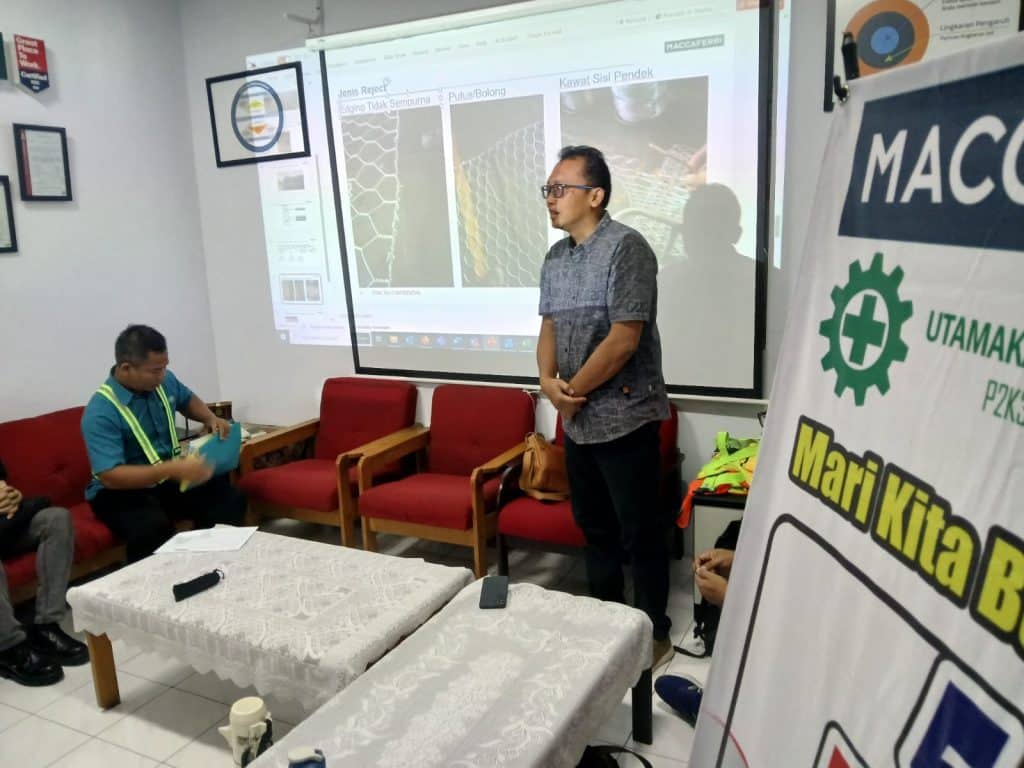 Pembekalan PT Maccaferri Indonesia - Jenis Reject - Edging tidak sempurna, Putus, Bolong, Kawat sisi pendek